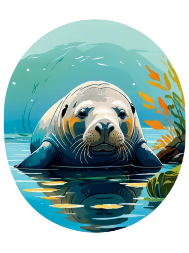 sea otter,seal,bearded seal,baltic gray seal,gray seal,california sea lion,sea lion,marine mammal,aquatic mammal,grey seal,harbor seal,north american river otter,steller sea lion,otters,otter,guarantee seal,seals,seal of approval,stamp seal,marine mammals,Illustration,Japanese style,Japanese Style 06