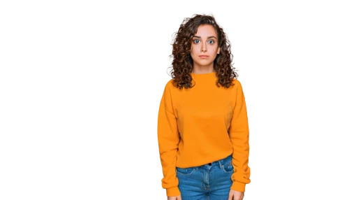 long-sleeved t-shirt,girl on a white background,orange,women clothes,yellow background,women's clothing,transparent background,yellow orange,knitting clothing,portrait background,girl in t-shirt,orange color,menswear for women,jeans background,girl in a long,female model,on a transparent background,isolated t-shirt,ladies clothes,acridine orange,Conceptual Art,Daily,Daily 28