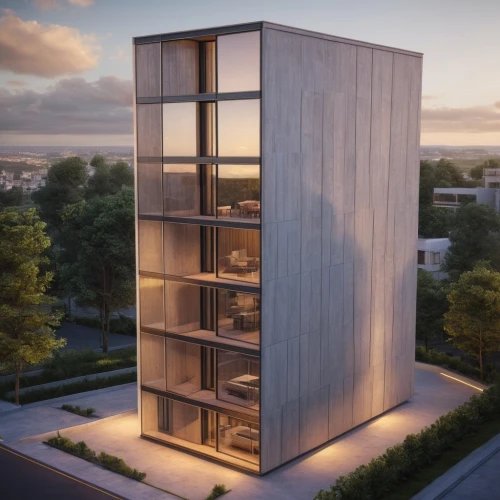 cubic house,modern architecture,corten steel,archidaily,metal cladding,cube house,sky apartment,3d rendering,frame house,residential tower,contemporary,glass facade,cube stilt houses,modern house,dunes house,jewelry（architecture）,bookcase,modern building,wooden facade,timber house,Photography,General,Natural