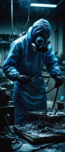 hazmat suit,chernobyl,contamination,sci fi surgery room,gas welder,protective suit,repairman,fish-surgeon,welder,welders,technician,operating room,money heist,autoclave,steelworker,blue-collar worker,protective clothing,electro,surgeon,the morgue,Art,Artistic Painting,Artistic Painting 34