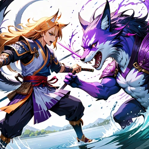 monsoon banner,nine-tailed,dragon slayer,dragon slayers,halloween banner,game illustration,vikings,swordsmen,easter banner,sailing blue purple,battle,swordsman,cg artwork,summoner,kenjutsu,dragon boat,yi sun sin,iaijutsu,sword fighting,howl,Anime,Anime,General