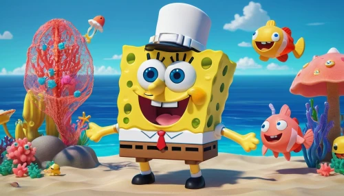 sponge bob,house of sponge bob,sponges,sponge,under sea,patrick,marine biology,sea foods,sea-life,chef,under the sea,sea food,barnacles,delight island,nautical banner,flounder,chef hat,cnidarian,sea life,coral reefs,Unique,3D,3D Character