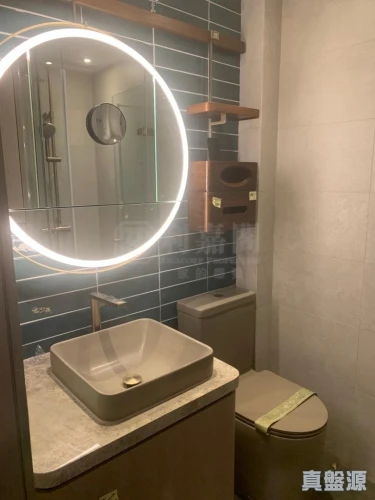 luxury bathroom,modern minimalist bathroom,led lamp,visual effect lighting,wall lamp,under-cabinet lighting,douhua,wood mirror,track lighting,bathroom,wall light,shower bar,ceiling light,shower base,shower door,bathroom accessory,ceiling lamp,bathroom sink,room lighting,chongqing