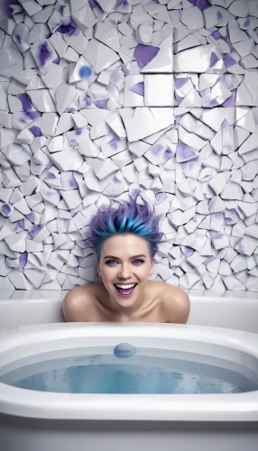 the girl in the bathtub,twitch logo,twitch icon,bathtub,tub,bathtub accessory,milk bath,bath with milk,water bath,pixie-bob,shampoo,bath soap,glass tiles,bath oil,bath balls,content marketing,sales funnel,purple background,bath white,windows icon,Illustration,Realistic Fantasy,Realistic Fantasy 17