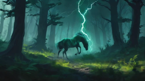 elven forest,druid grove,forest background,haunted forest,green forest,patrol,fantasy picture,aaa,digital painting,forest dark,the forest,horseman,unicorn background,world digital painting,forest path,northrend,forest,lightning,forest of dreams,weehl horse,Conceptual Art,Fantasy,Fantasy 02