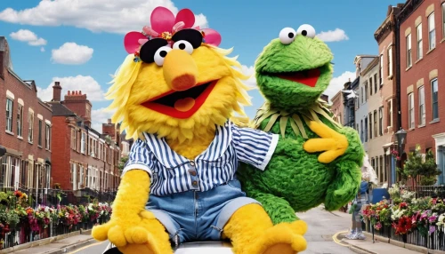 sesame street,the muppets,ernie and bert,muppet,big bird,bert,bird couple,sock and buskin,pride parade,happy couple,kermit,business icons,nungesser and coli,parrot couple,street fair,ernie,peck,puppets,sightseeing,churchill and roosevelt,Art,Artistic Painting,Artistic Painting 07