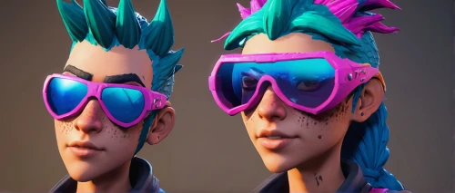 cosmetic,scandia gnomes,pompadour,cyber glasses,ski glasses,heads,head icon,pyro,punk,avatars,stylized,twins,duplicate,color is changable in ps,mohawk,pink double,edit icon,clone,cosmetics counter,tracer,Illustration,Realistic Fantasy,Realistic Fantasy 47