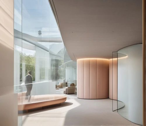 sliding door,hallway space,archidaily,daylighting,glass wall,modern room,cubic house,room divider,glass facade,interior modern design,corten steel,modern office,dunes house,modern minimalist bathroom,the threshold of the house,modern architecture,cube house,modern house,smart home,metallic door,Photography,General,Realistic