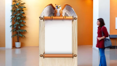 lectern,harp of falcon eastern,guardian angel,business angel,miracle lamp,bird frame,interactive kiosk,altar clip,owl-real,shoe cabinet,pelican,tyto longimembris,wooden mockup,heavenly ladder,owl background,portal,exhibit,boobook owl,massage table,fire screen