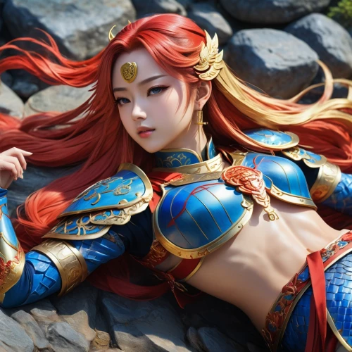 nami,fantasy woman,female warrior,elza,3d fantasy,fantasy warrior,flame spirit,fire siren,3d figure,fantasy girl,sterntaler,cosplay image,kotobukiya,goddess of justice,fantasy art,fantasia,wonder,fantasy portrait,show off aurora,warrior woman,Illustration,Japanese style,Japanese Style 03