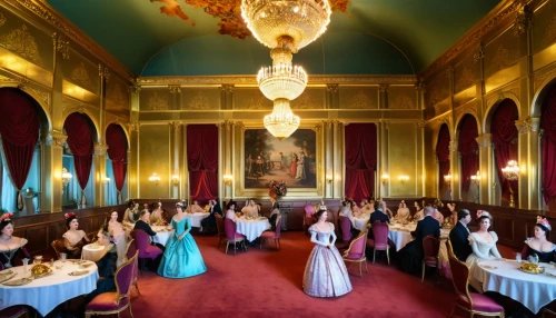 ballroom,royal interior,highclere castle,treasure hall,catherine's palace,wax figures museum,exclusive banquet,ornate room,tea service,peterhof palace,dandelion hall,dining room,wade rooms,the victorian era,kristbaum ball,napoleon iii style,royal castle of amboise,ballroom dance,the royal palace,drottningholm