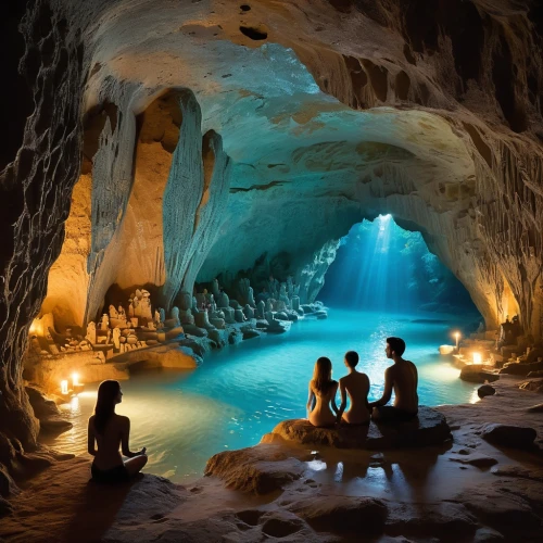 the blue caves,blue cave,blue caves,cave on the water,cenote,cave tour,sea cave,glacier cave,al siq canyon,underground lake,the limestone cave entrance,cave,thermal spring,sea caves,pit cave,cave church,mineral spring,diamond lagoon,underwater oasis,speleothem,Illustration,Vector,Vector 21