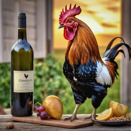 winemaker,vintage rooster,cockerel,red breast,rooster in the basket,wine cultures,a bottle of wine,viticulture,wild wine,bottle of wine,food and wine,wine bottle,merlot wine,wines,still life photography,wine cocktail,dessert wine,wine region,vinegret,southern wine route,Photography,General,Realistic