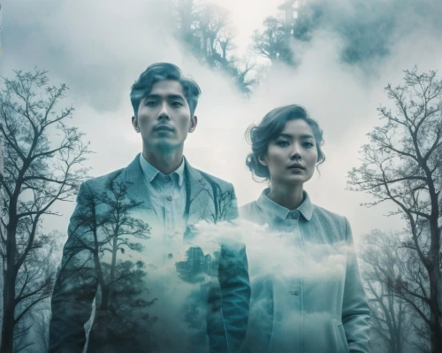 two people,chairlift,double exposure,korean drama,vintage man and woman,gothic portrait,man and woman,love in the mist,series 62,photo manipulation,photomanipulation,man and wife,the eleventh hour,ghost forest,spirits,beatenberg,american gothic,aurora-falter,borealis,peripheral,Photography,Artistic Photography,Artistic Photography 07