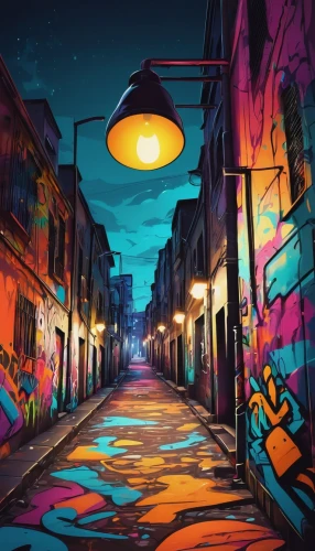 street lights,street lamps,graffiti art,street lamp,streetlamp,alley,gas lamp,colorful city,world digital painting,art background,alleyway,creative background,outdoor street light,illuminated lantern,hd wallpaper,ufo,colorful light,colorful background,light paint,digital art,Photography,Fashion Photography,Fashion Photography 11