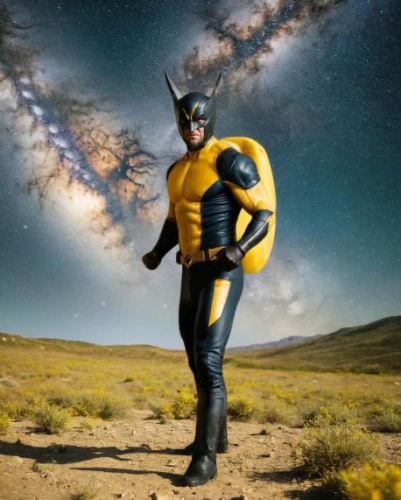 kryptarum-the bumble bee,xmen,x-men,wolverine,x men,sulfur cosmos,superhero background,cyclops,digital compositing,marvel of peru,heath-the bumble bee,bumblebee,astronomer,lost in space,asterales,cosplay image,photomanipulation,conceptual photography,captain marvel,photoshop manipulation