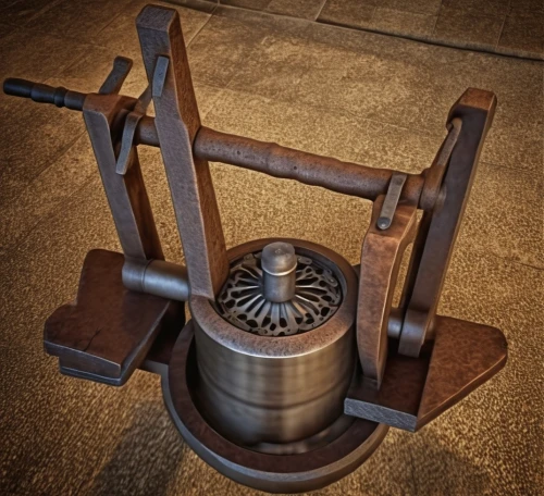 wooden cable reel,wind powered water pump,straw press,scientific instrument,weightlifting machine,cable reel,potter's wheel,weight plates,training apparatus,wooden spool,measuring bell,gyroscope,bench grinder,metal lathe,mechanical fan,measuring device,simple machine,grinding wheel,bandsaw,wood shaper,Photography,General,Realistic