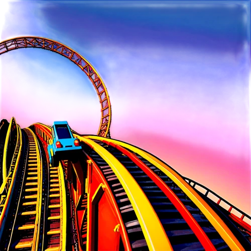 roller coaster,coaster,sky train,amusement park,amusement ride,rides amp attractions,joyrider,high-speed,rapid,ski jump,theme park,high wheel,guess,corkscrew,acceleration,looping,car hop,bullet ride,conveyor belt,toboggan,Unique,Pixel,Pixel 04