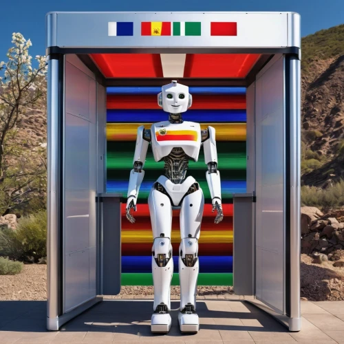 automated teller machine,metallic door,door-container,display dummy,minibot,jukebox,nikola,robot in space,droid,military robot,mission to mars,gumball machine,steel door,barebone computer,bot,neon human resources,space-suit,autonomous,google chrome,tri-color,Photography,General,Realistic