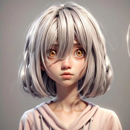 piko,digital painting,killua,world digital painting,pierrot,rei ayanami,heterochromia,ghost girl,worried girl,child girl,girl portrait,anime girl,doll's head,digital art,vector girl,chara,fuki,arnica,marionette,artist doll