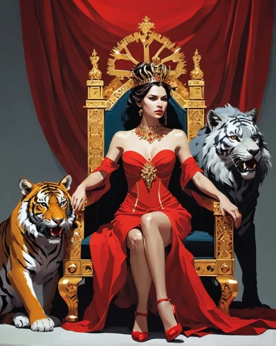 queen,royalty,throne,queen s,the throne,monarchy,queen crown,queen cage,queen of hearts,queen bee,she feeds the lion,brazilian monarchy,regal,kingdom,thrones,the ruler,royal tiger,royal,emperor,modern pop art,Conceptual Art,Fantasy,Fantasy 06