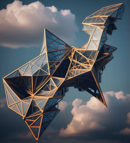 cube stilt houses,sky space concept,solar cell base,wind machines,futuristic architecture,steel sculpture,strange structure,skycraper,cloud shape frame,polygonal,solar dish,structures,weathervane design,low poly,fractals art,cubic house,glass pyramid,fractal environment,roof structures,low-poly,Photography,General,Sci-Fi
