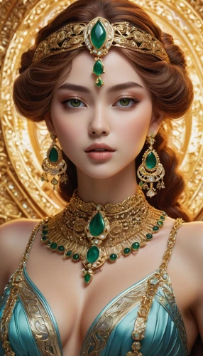 gold jewelry,cleopatra,miss circassian,diadem,bridal jewelry,bridal accessory,oriental princess,gift of jewelry,jewelry manufacturing,gold ornaments,jewellery,decorative figure,body jewelry,jewelry,gold filigree,adornments,celtic queen,athena,priestess,fantasy woman,Illustration,Japanese style,Japanese Style 17