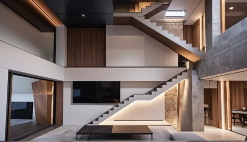 interior modern design,outside staircase,wooden stairs,modern decor,hallway space,staircase,loft,interior design,contemporary decor,stairwell,penthouse apartment,modern house,modern architecture,modern style,winding staircase,stairs,cubic house,modern room,wooden stair railing,luxury home interior,Photography,General,Realistic