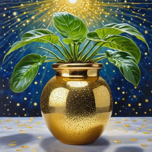 golden pot,coconut perfume,citronella,golden candle plant,maracuja oil,gold new years decoration,persian norooz,piña colada,vase,illuminated lantern,urn,fragrance teapot,star-of-bethlehem,glass vase,golden apple,perfume bottle,magical pot,oil diffuser,the star of bethlehem,parfum,Photography,General,Realistic