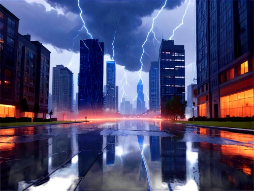 thunderstorm,apocalyptic,a thunderstorm cell,lightning storm,rainstorm,cloudburst,digital compositing,the storm of the invasion,futuristic landscape,armageddon,san storm,e-flood,thunderstorm mood,raincloud,lightning strike,storm,nature's wrath,dystopian,cartoon video game background,world digital painting,Unique,3D,Low Poly