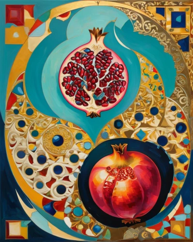 pomegranate,sacred fig,barbary fig,harmonia macrocosmica,fruit plate,stone fruit,pear cognition,loosestrife and pomegranate family,blood oranges,eucharistic,fig,dharma wheel,the fruit,fruit tree,integrated fruit,golden apple,pomegranate juice,earth fruit,fig tree,apple icon,Illustration,Realistic Fantasy,Realistic Fantasy 43