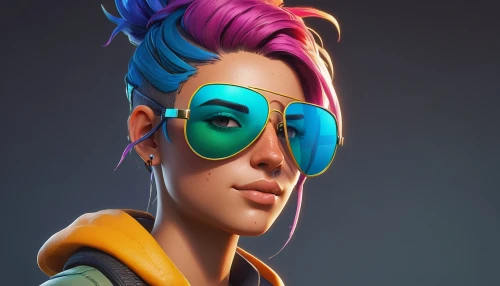 tracer,cosmetic,glider pilot,custom portrait,vector girl,cyber glasses,headset profile,noodle image,mohawk,head icon,pompadour,portrait background,ski glasses,cosmetics counter,bazlama,aviator,retro styled,80s,stylized,80's design,Art,Artistic Painting,Artistic Painting 05