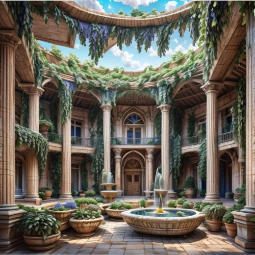 marble palace,courtyard,persian architecture,inside courtyard,secret garden of venus,water palace,winter garden,garden of plants,europe palace,venetian hotel,dragon palace hotel,iranian architecture,pergola,palace garden,dandelion hall,alhambra,gardens,garden of the fountain,garden elevation,grand master's palace