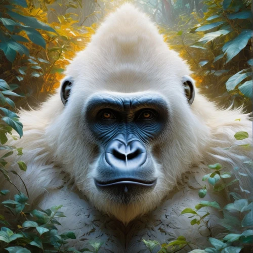 gorilla,orangutan,primate,ape,silverback,kong,gibbon 5,great apes,gibbon,monkey banana,primates,animal portrait,orang utan,langur,macaque,sifaka,gorilla soldier,guerrilla,chimpanzee,endangered,Conceptual Art,Fantasy,Fantasy 05