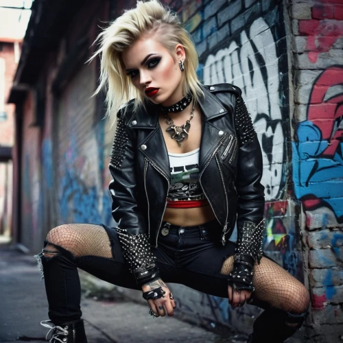 punk,grunge,leather,harley,leather jacket,tattoo girl,punk design,black leather,rocker,goth subculture,wallis day,femme fatale,goth woman,harley quinn,gothic fashion,biker,barb wire,renegade,bad girl,greta oto,Photography,Black and white photography,Black and White Photography 03