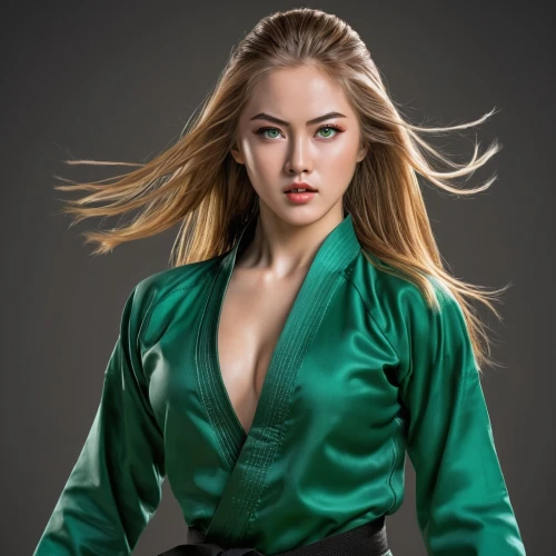 green jacket,bolero jacket,female model,plus-size model,su yan,tai qi,korean,green dress,green,shuai jiao,korean won,in green,emerald,green background,xiangwei,asian vision,jacket,xuan lian,korat,ara macao,Illustration,American Style,American Style 07