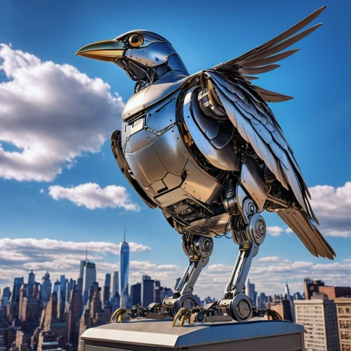 city pigeon,birds of chicago,city pigeons,raven sculpture,carrier pigeon,stadium falcon,automobile hood ornament,bird bird-of-prey,big pigeon,3d crow,an ornamental bird,steel sculpture,hawk - bird,bird of prey,perico,ornamental bird,silver seagull,magpie,perching bird,bird perspective,Photography,General,Realistic