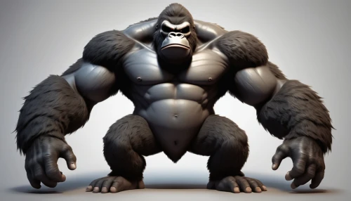 silverback,gorilla,kong,ape,king kong,brute,baboon,strongman,chimp,cougnou,great apes,bodybuilder,primate,bodybuilding,body building,chimpanzee,gorilla soldier,muscle man,body-building,unit