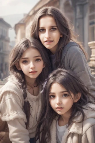 children girls,porcelain dolls,little girls,photoshop manipulation,acerola family,mulberry family,beautiful photo girls,triplet lily,children's background,cgi,image manipulation,in photoshop,little angels,lily family,pictures of the children,vintage children,young women,fashion dolls,children,adobe photoshop,Photography,Realistic