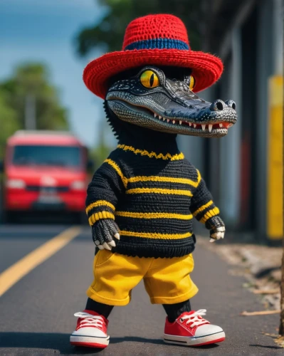 pubg mascot,aligator,reptillian,little alligator,saurian,fake gator,anthropomorphized animals,missisipi aligator,mascot,stylish boy,gator,szymbark,the mascot,little crocodile,alligator,malagasy taggecko,baby alligator,bufo,rataplan,running frog,Photography,General,Fantasy