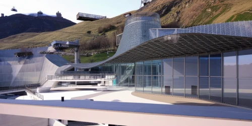 futuristic art museum,3d rendering,render,ski facility,futuristic architecture,yacht exterior,house roofs,solar cell base,penthouse apartment,rendering,modern architecture,chancellery,titlis,roof terrace,modern house,3d rendered,roof landscape,roofs,nuuk,hydropower plant,Photography,General,Realistic