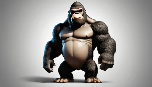 gorilla,mandrill,baboon,silverback,kong,ape,king kong,penguin enemy,chimpanzee,primitive person,the monkey,the blood breast baboons,cougnou,primate,chimp,great apes,anthropomorphized animals,cave man,anthropomorphic,big penguin