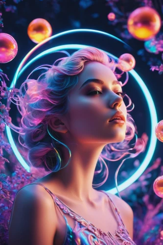 neon candies,3d fantasy,vapor,psychedelic art,digital compositing,colorful spiral,aura,neon lights,neon body painting,immersed,neon light,fantasia,libra,bubble,nerve,valerian,aquarius,bubble blower,psychedelic,swirling,Photography,Artistic Photography,Artistic Photography 12