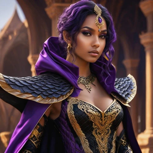 sorceress,violet head elf,aladha,fantasy woman,artemisia,athena,cleopatra,goddess of justice,jaya,female warrior,the enchantress,arabian,zodiac sign libra,celtic queen,fantasy art,fantasy portrait,elza,priestess,lavendar,sterntaler,Photography,General,Fantasy