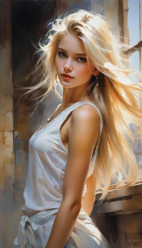 blond girl,blonde woman,oil painting,romantic portrait,blonde girl,art painting,oil painting on canvas,young woman,italian painter,photo painting,the blonde in the river,femininity,painter,fantasy art,cool blonde,mystical portrait of a girl,female beauty,girl portrait,marylyn monroe - female,fineart,Conceptual Art,Oil color,Oil Color 03