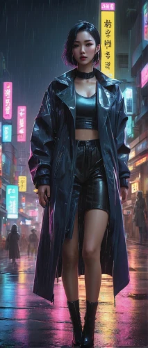 cyberpunk,shanghai,hk,walking in the rain,hong,neon lights,city trans,world digital painting,taipei,futuristic,asia,neon light,hong kong,heavy rain,in the rain,korea,digital compositing,rainy,raincoat,kim,Conceptual Art,Fantasy,Fantasy 03