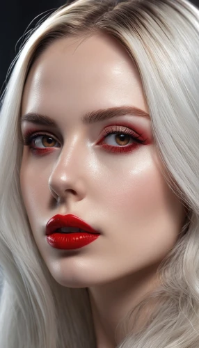 realdoll,doll's facial features,cosmetic,vintage makeup,airbrushed,red lips,vampire woman,cosmetic brush,natural cosmetic,lip liner,artificial hair integrations,retouching,gloss,vampire lady,retouch,women's cosmetics,beauty face skin,gradient mesh,red lipstick,makeup artist,Photography,General,Realistic