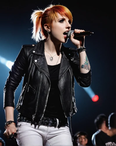 leather jacket,singing,bolero jacket,brittany,selanee henderon,live performance,rocker,singer,performing,jacket,mic,playback,live concert,vest,sing,vocal,lady rocks,microphone,pixie-bob,madison square garden,Photography,Fashion Photography,Fashion Photography 10