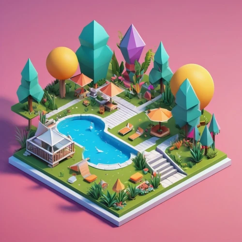 isometric,low poly,low-poly,3d fantasy,resort,resort town,pool house,3d render,seaside resort,holiday complex,diamond lagoon,airbnb icon,airbnb logo,golf resort,dribbble,delight island,3d mockup,fantasy city,artificial islands,floating island,Unique,3D,Isometric