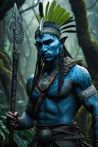 avatar,shaman,warrior east,blue snake,sea god,tribal chief,alien warrior,warlord,monsoon banner,shamanic,poseidon god face,aladha,ori-pei,ramayana,blue demon,fantasy warrior,shamanism,om,shaka,blue tiger,Photography,Documentary Photography,Documentary Photography 27